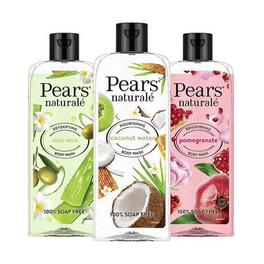 Pears Naturale Brightening Pomegranate Body Wash 250 ml|| 100% Natural Ingredients|| Liquid Shower Gel with Glycerin for Glowing Skin - Paraben Free